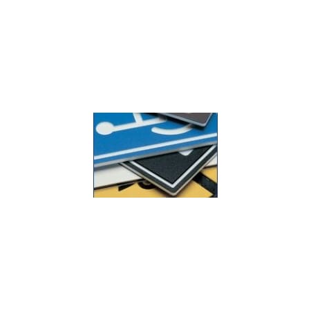 Professional Plastics Blue/White/Blue Color Core Sheet, 0.250 X 48.000 X 96.000 Each SHDPEBLWHBL.250X48X96COLORCORE